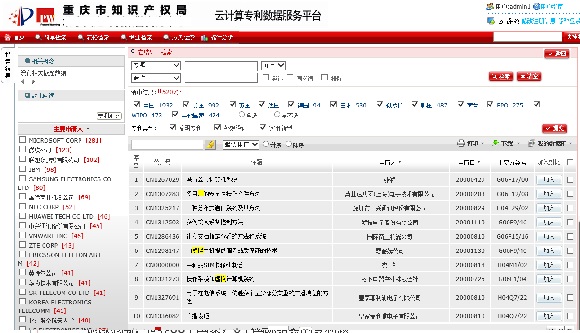 重庆市知识产权局专利检索系统
